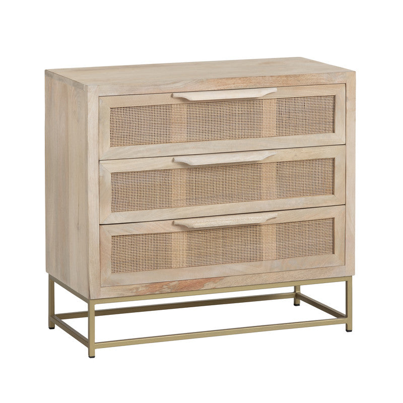 Biscayne Brown/Gold Chest by Crestview at Eve Furniture
