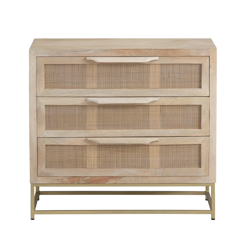 Biscayne Brown/Gold Chest by Crestview at Eve Furniture