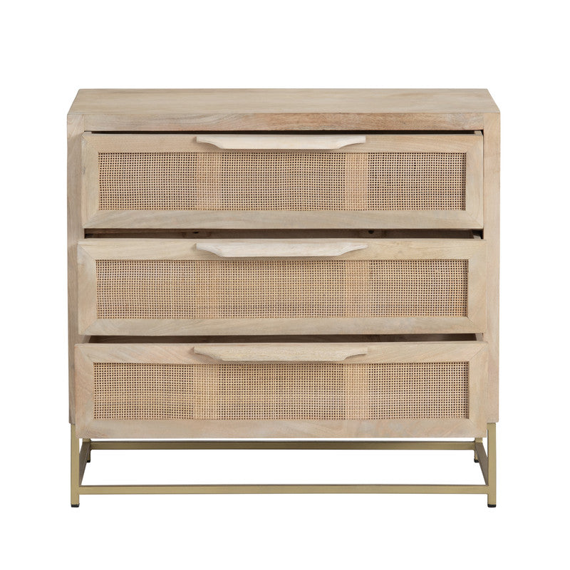 Biscayne Brown/Gold Chest by Crestview at Eve Furniture