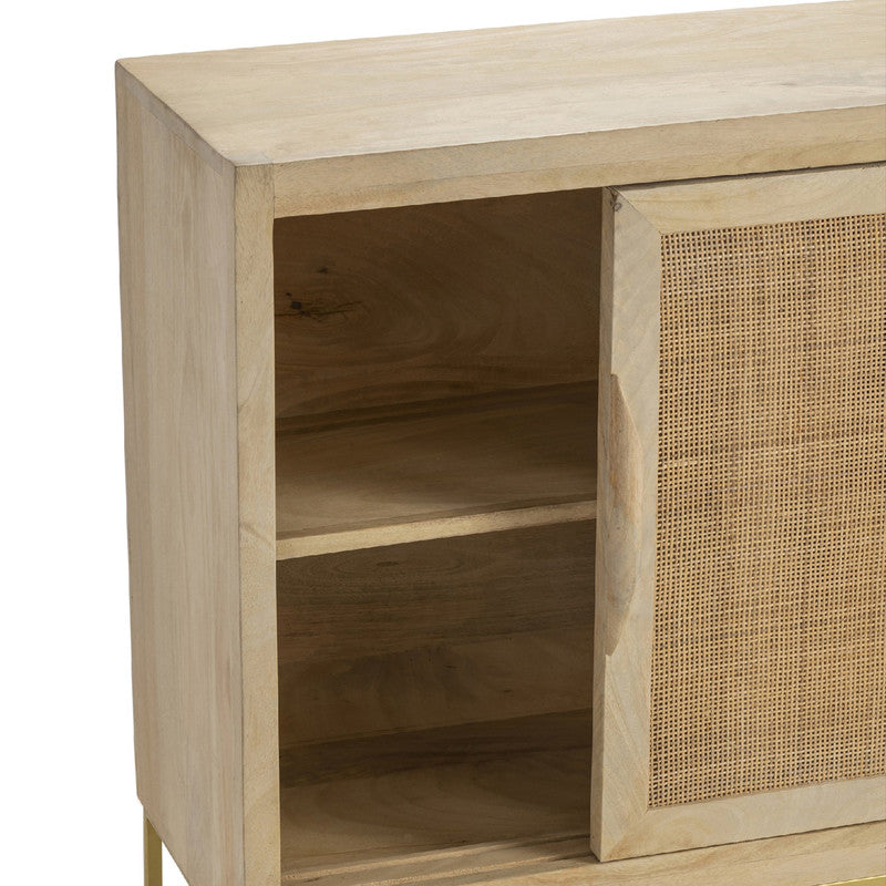 Biscayne Brown/Gold Sideboard by Crestview at Eve Furniture