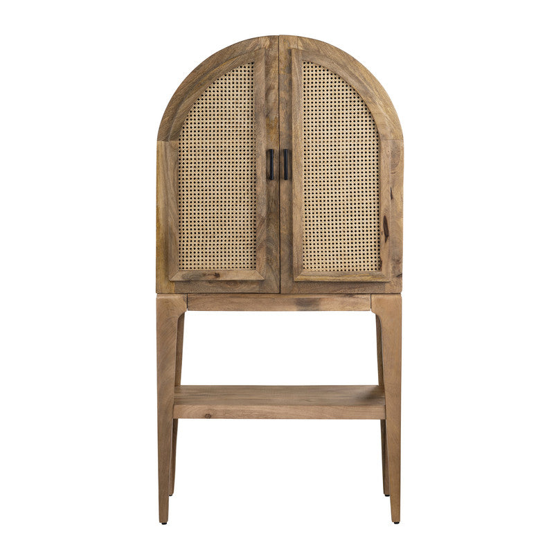 Biscayne Brown/Tan Bar Cabinet by Crestview at Eve Furniture