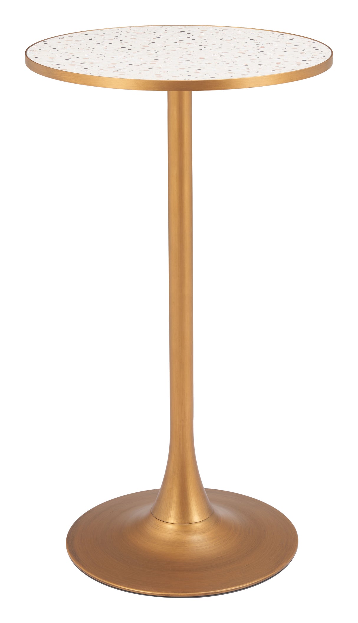 Bite Beige & Gold Bar Table by Zuomod at Eve Furniture