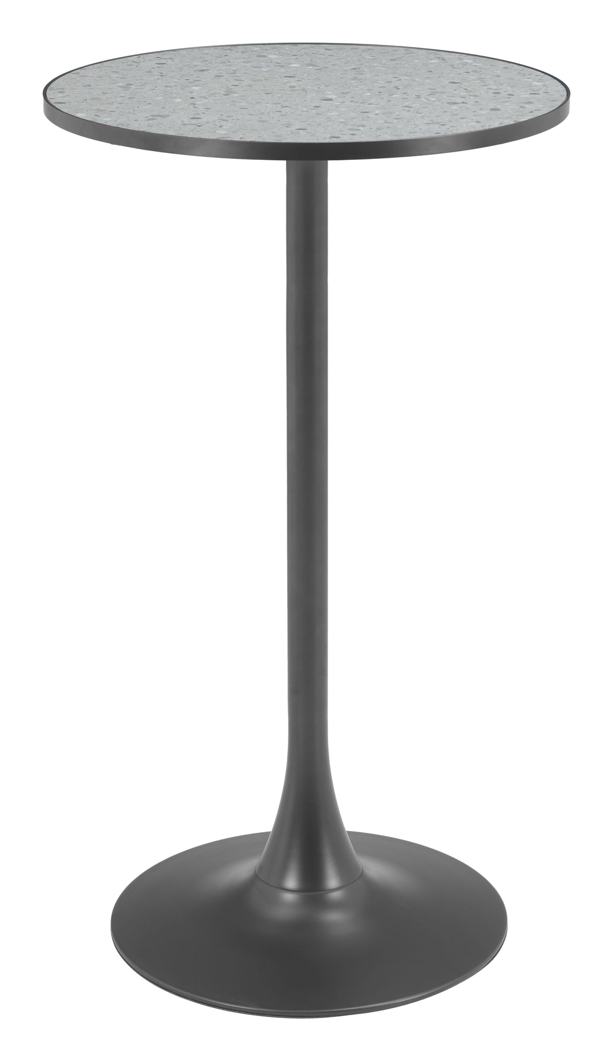 Bite Gray & Black Bar Table by Zuomod at Eve Furniture