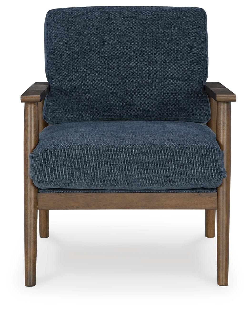 Bixler Navy Accent Chair by Ashley at Eve Furniture