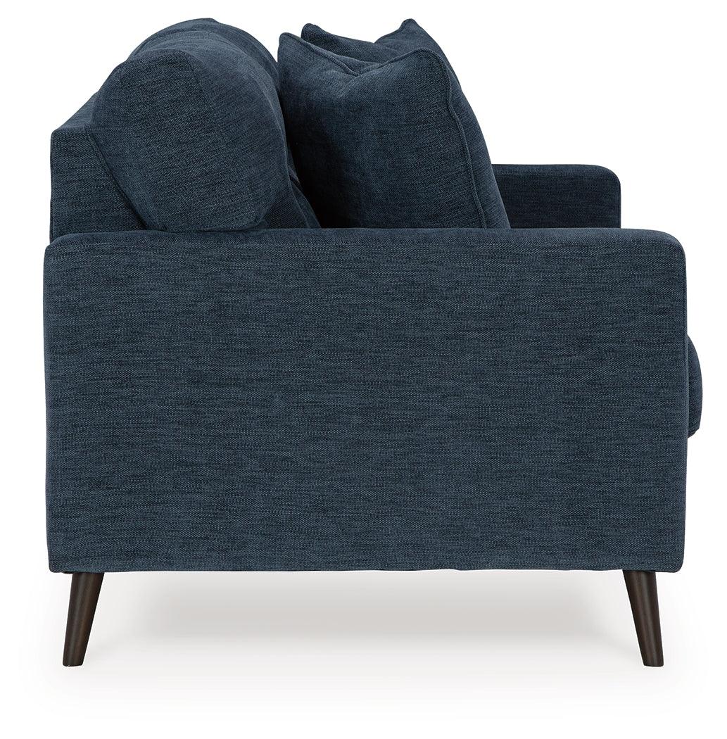 Bixler Navy Loveseat by Ashley at Eve Furniture