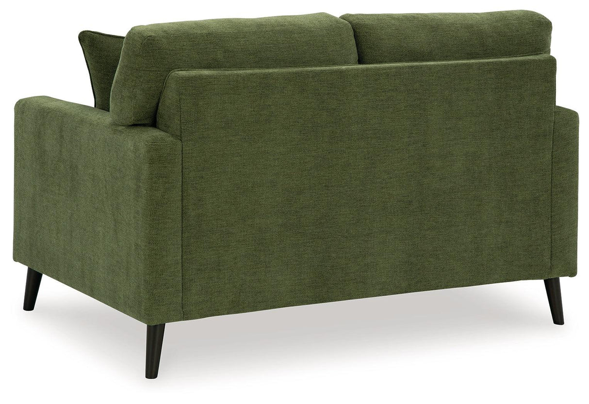 Bixler Olive Loveseat by Ashley at Eve Furniture