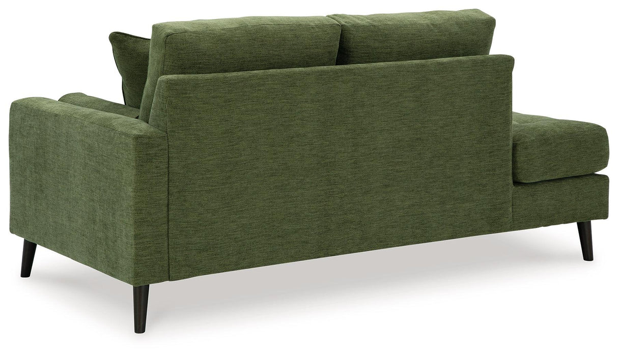Bixler Olive Right-Arm Facing Corner Chaise by Ashley at Eve Furniture
