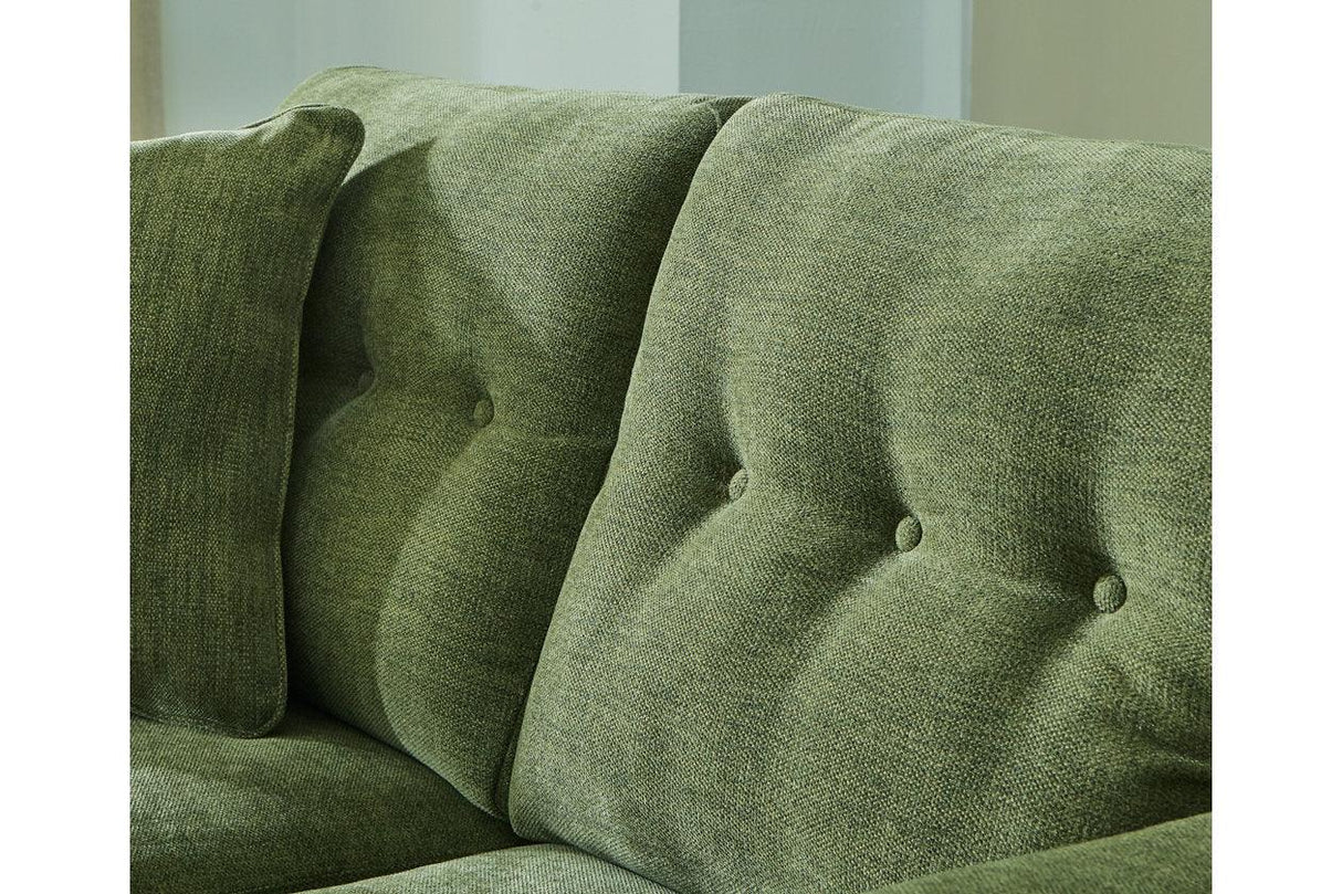 Bixler Olive Sofa and Loveseat by Ashley at Eve Furniture