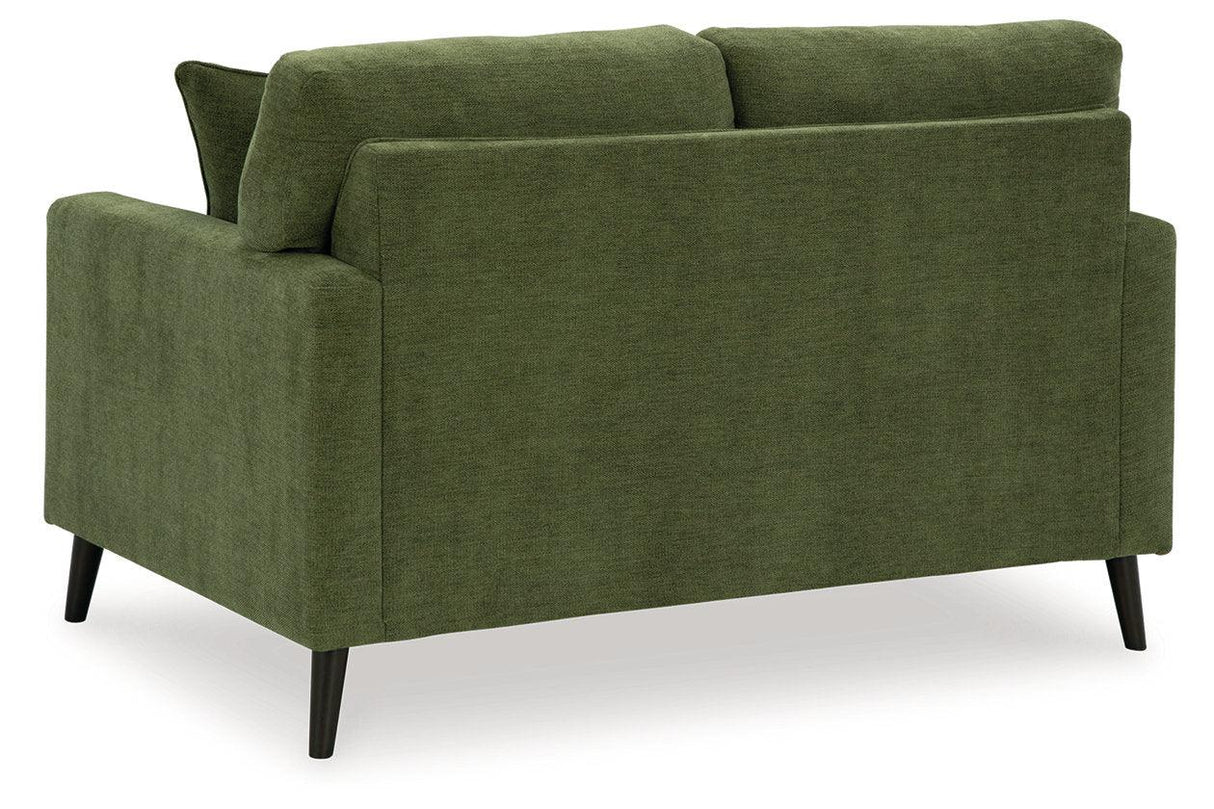 Bixler Olive Sofa and Loveseat by Ashley at Eve Furniture