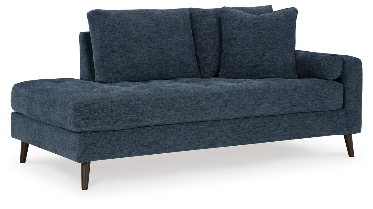 Bixler Navy Right-Arm Facing Corner Chaise by Ashley at Eve Furniture