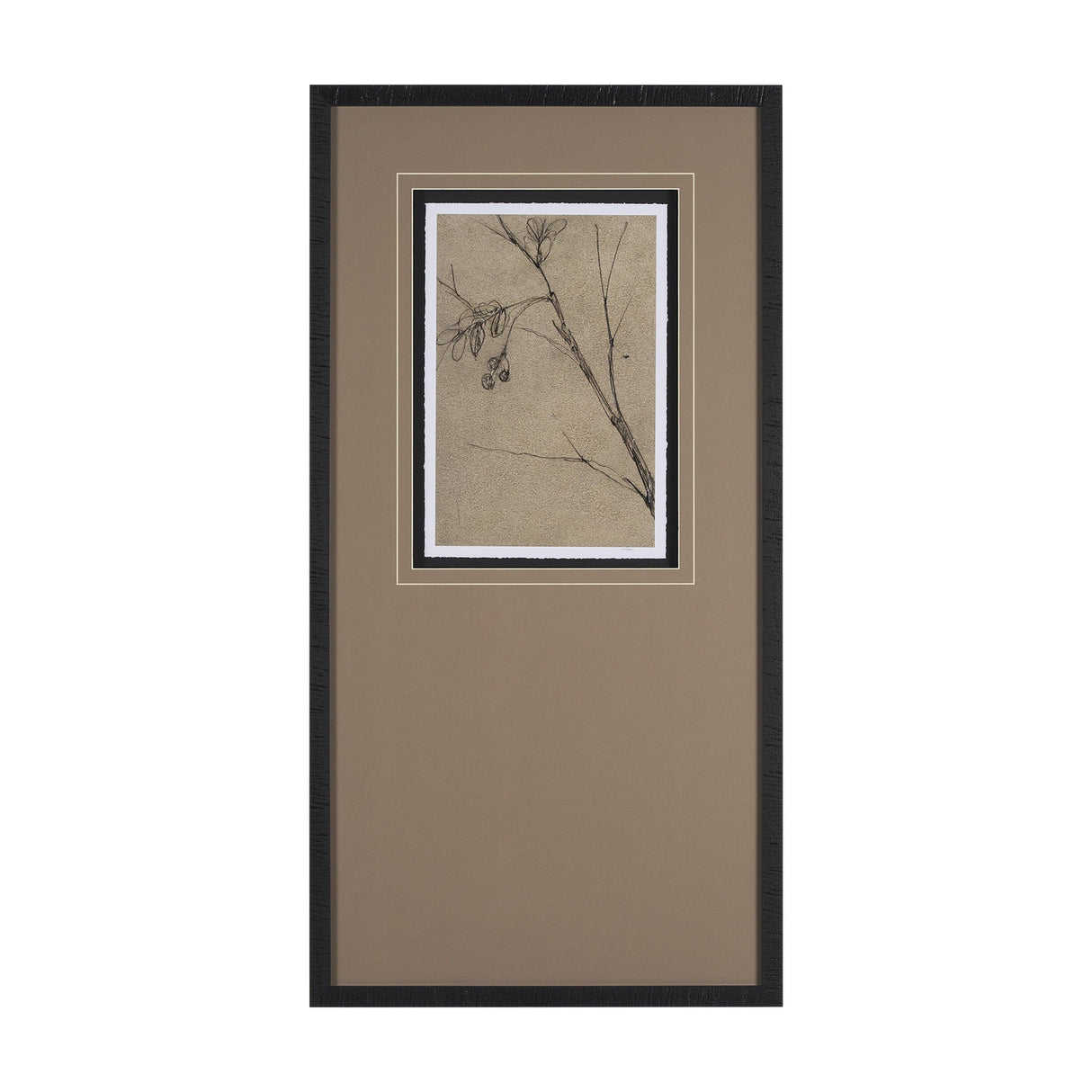 Black Chokecherry 3 by Mercana Studio a Hand Embellished Framed Art Print Matted under Glass by Mercana at Eve Furniture
