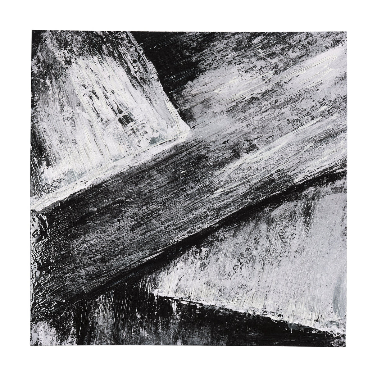 Black Composition I by Mercana Studio a Hand Embellished Textured Canvas by Mercana at Eve Furniture