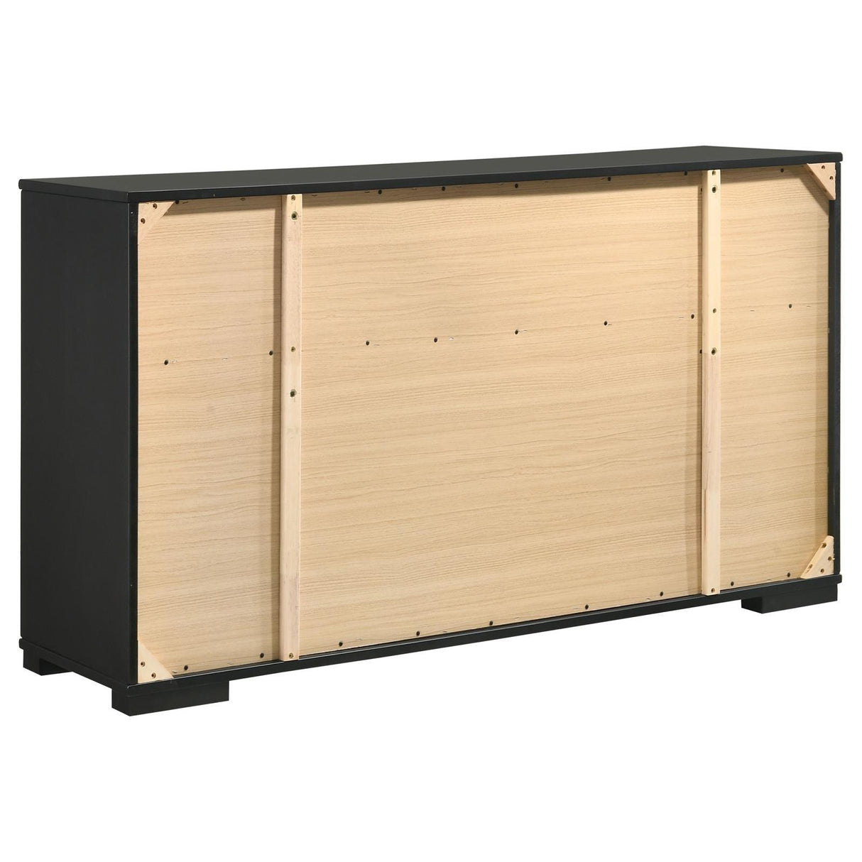 Blacktoft Black 6-Drawer Dresser by Coaster at Eve Furniture