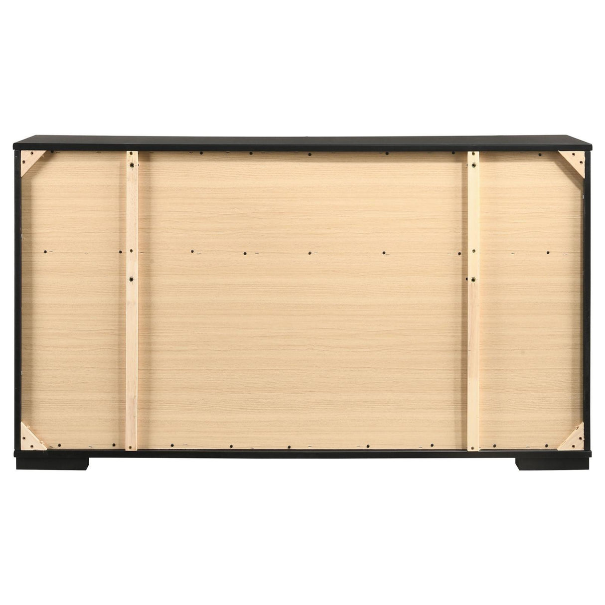 Blacktoft Black 6-Drawer Dresser by Coaster at Eve Furniture