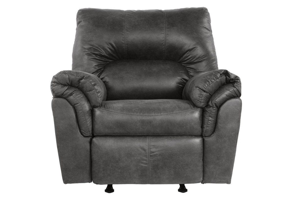 Bladen Slate Rocker Recliner by Ashley at Eve Furniture