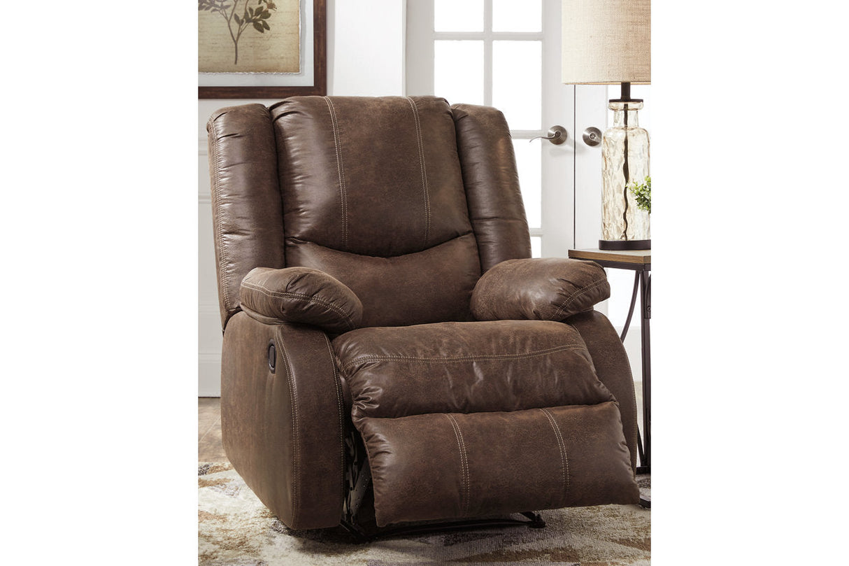 Bladewood Coffee Recliner by Ashley at Eve Furniture