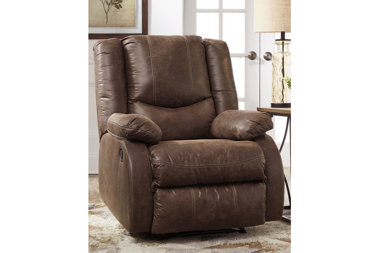 Bladewood Coffee Recliner by Ashley at Eve Furniture