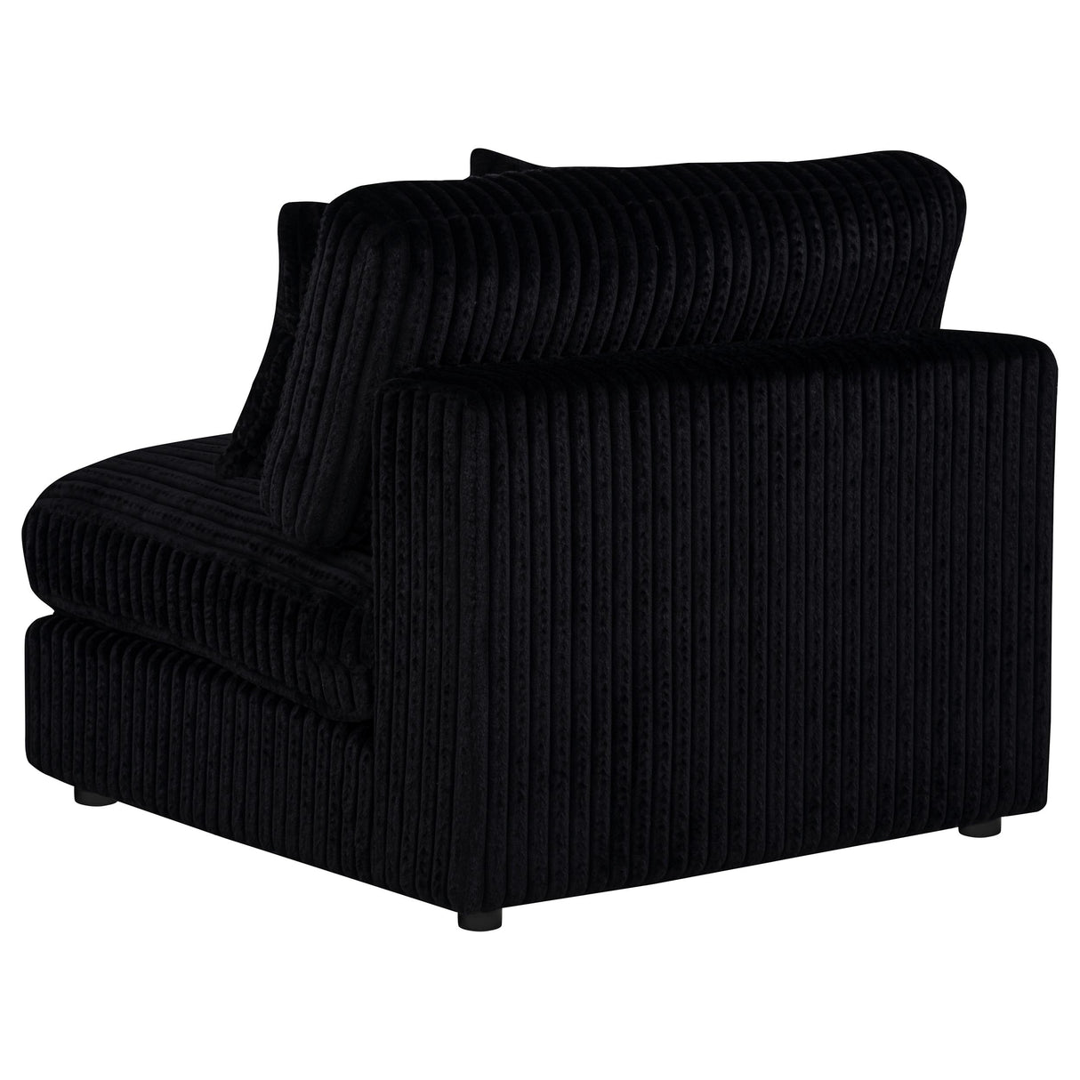 Blaine Black Upholstered Armless Chair by Coaster at Eve Furniture