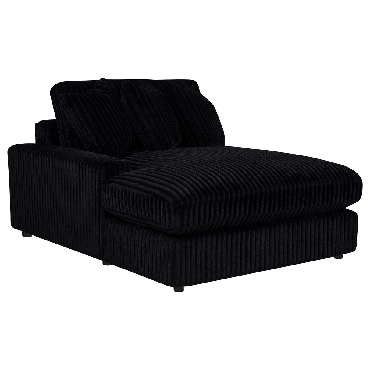 Blaine Black Upholstered Reversible Chaise Sectional Sofa by Coaster at Eve Furniture