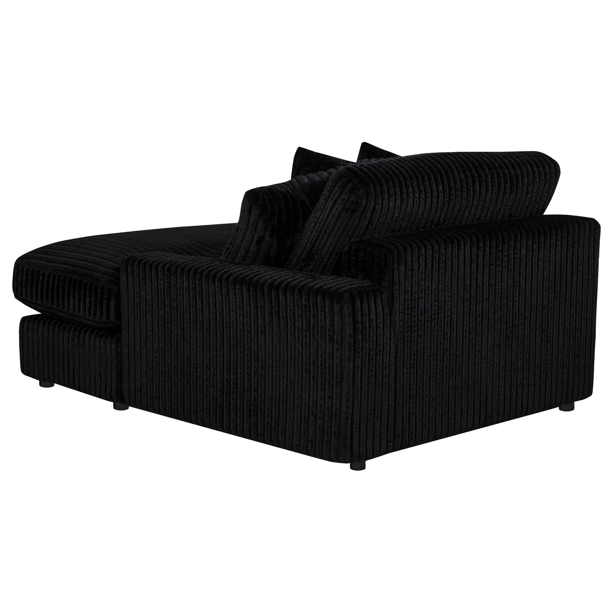 Blaine Black Upholstered Reversible Chaise Sectional Sofa by Coaster at Eve Furniture