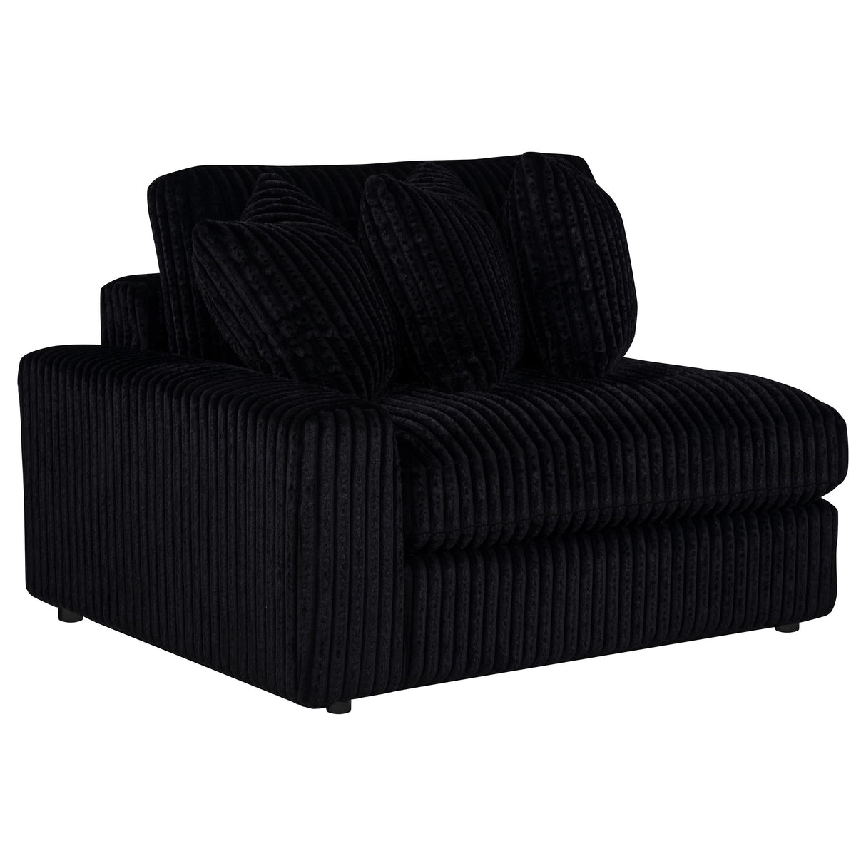 Blaine Black Upholstered Reversible Chaise Sectional Sofa by Coaster at Eve Furniture