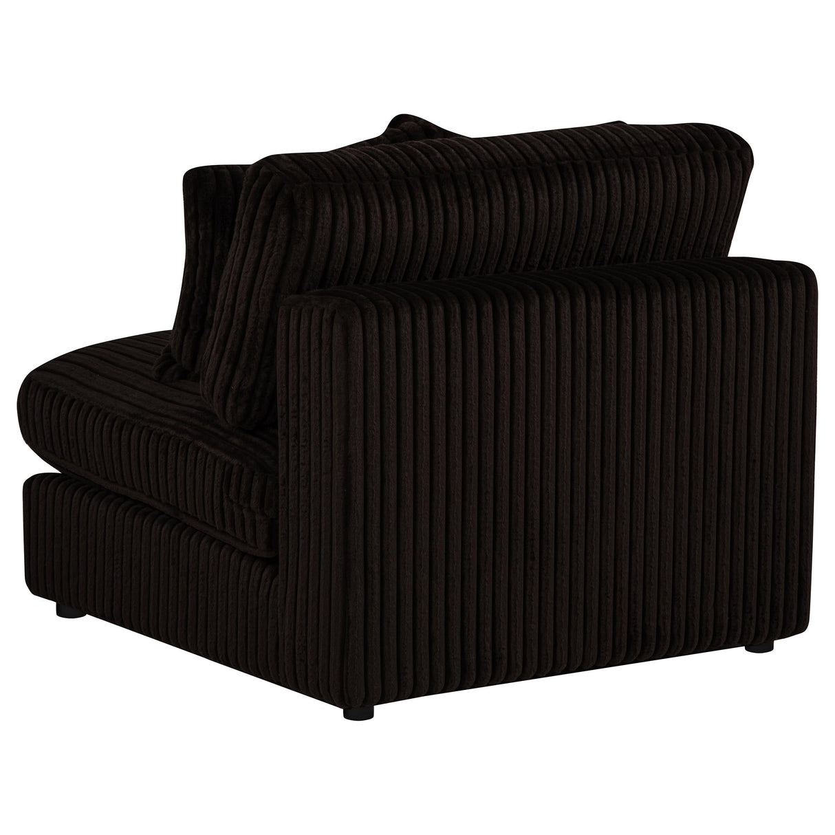 Blaine Chocolate Upholstered Armless Chair by Coaster at Eve Furniture