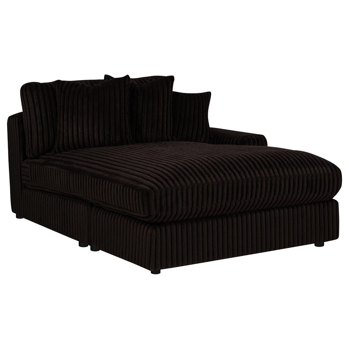 Blaine Chocolate Upholstered Reversible Chaise Sectional Sofa by Coaster at Eve Furniture