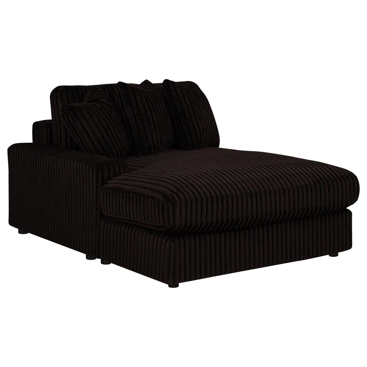 Blaine Chocolate Upholstered Reversible Chaise Sectional Sofa by Coaster at Eve Furniture