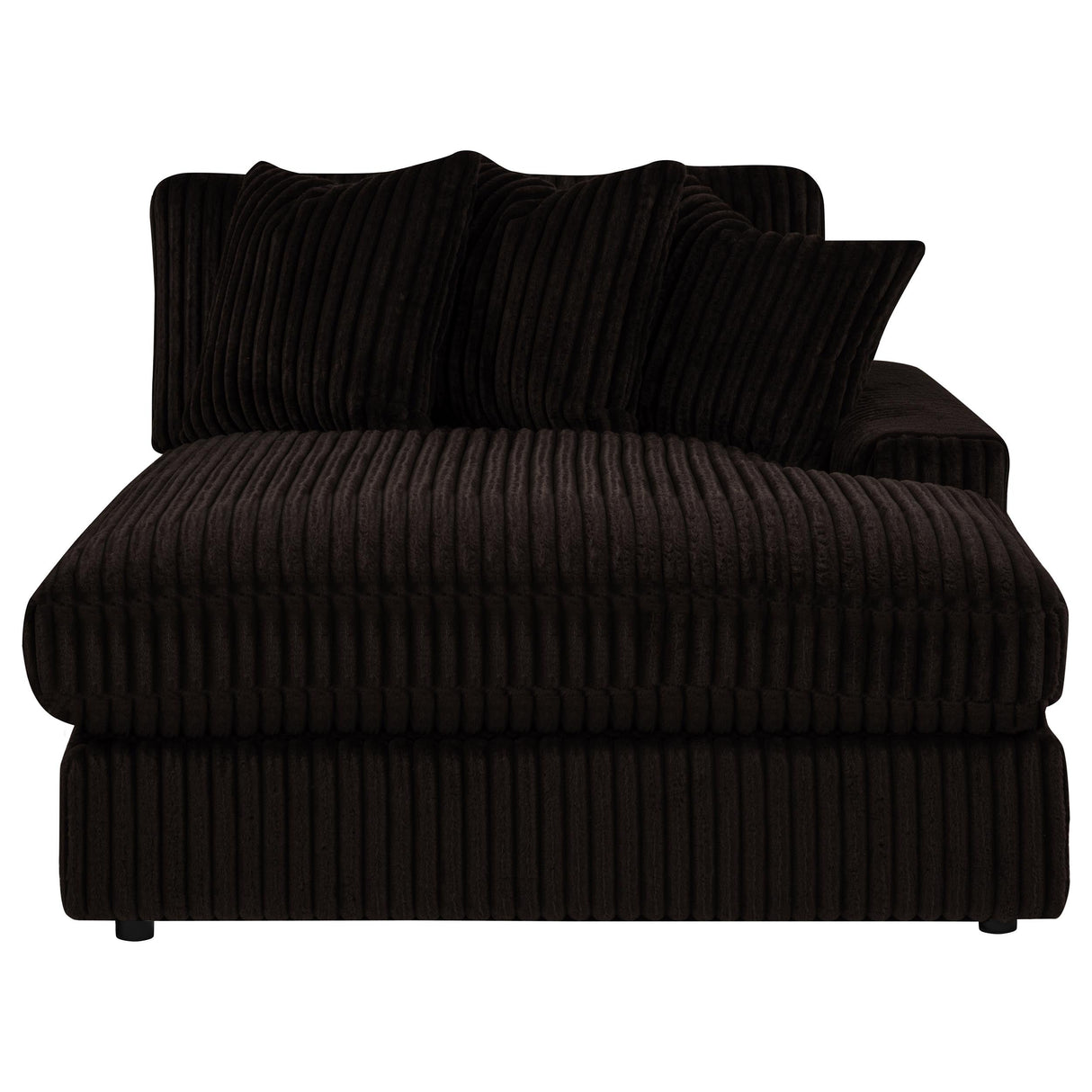 Blaine Chocolate Upholstered Reversible Chaise Sectional Sofa by Coaster at Eve Furniture