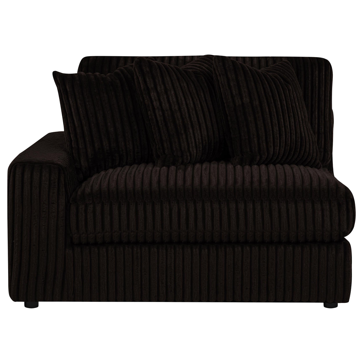 Blaine Chocolate Upholstered Reversible Chaise Sectional Sofa by Coaster at Eve Furniture