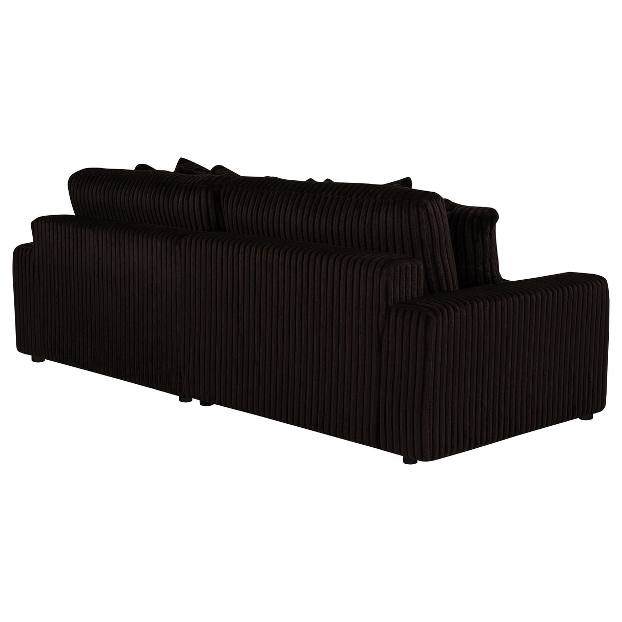 Blaine Chocolate Upholstered Reversible Chaise Sectional Sofa by Coaster at Eve Furniture