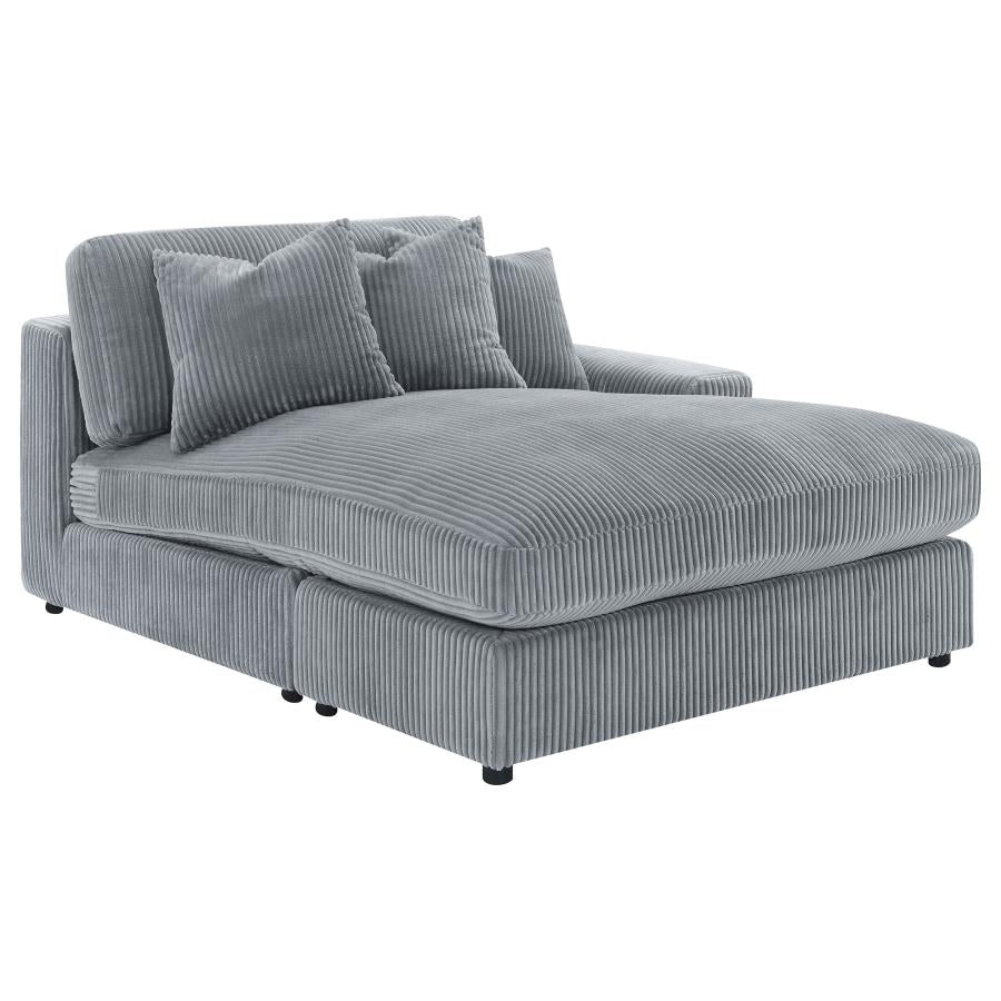 Blaine Fog 2-Piece Upholstered Reversible Chaise Sectional by Coaster at Eve Furniture