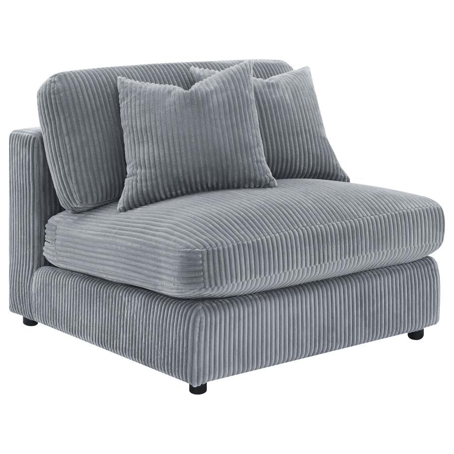 Blaine Fog 3-Piece Upholstered Reversible Chaise Sectional by Coaster at Eve Furniture