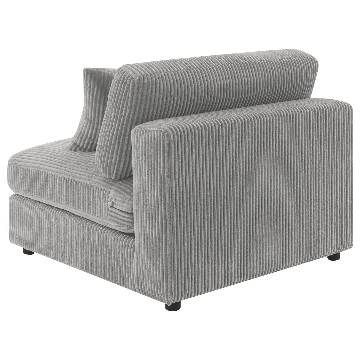 Blaine Fog Upholstered Armless Chair by Coaster at Eve Furniture