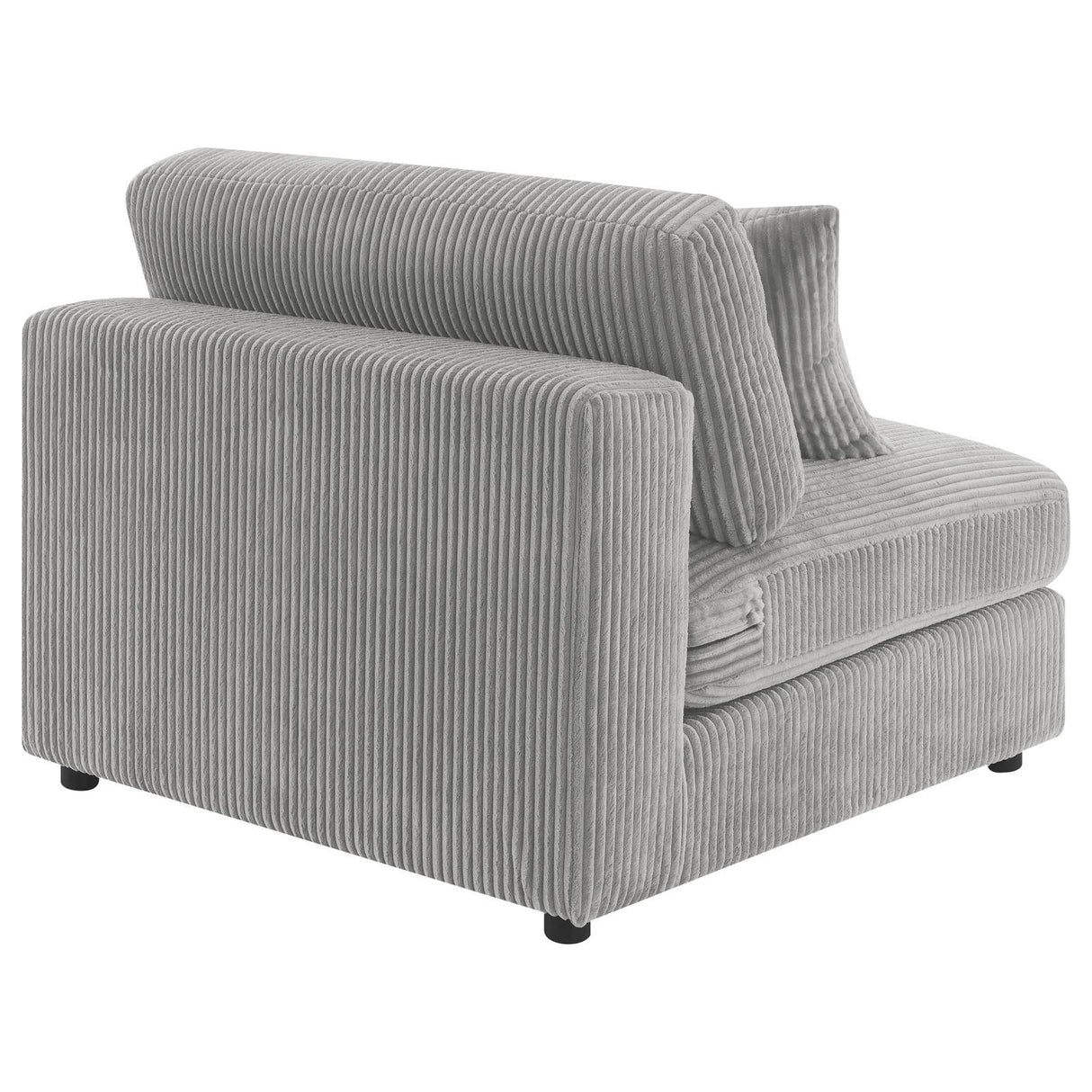 Blaine Fog Upholstered Armless Chair by Coaster at Eve Furniture