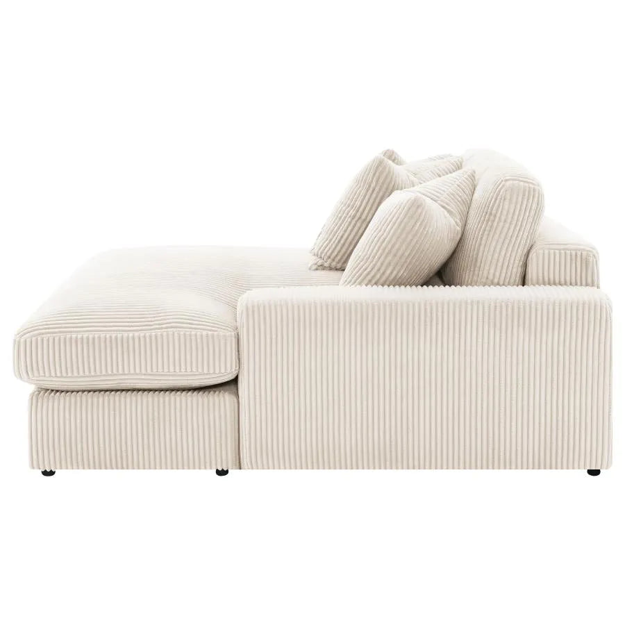 Blaine Sand 2-Piece Upholstered Reversible Chaise Sectional by Coaster at Eve Furniture