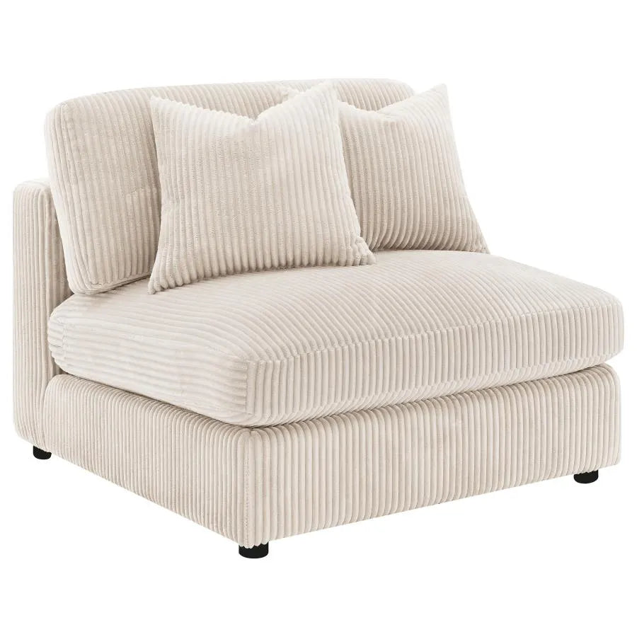 Blaine Sand 3-Piece Upholstered Reversible Chaise Sectional by Coaster at Eve Furniture