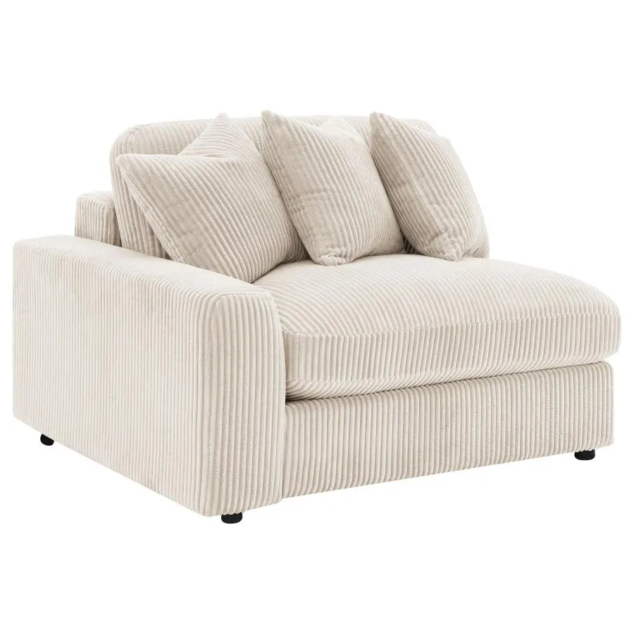 Blaine Sand 3-Piece Upholstered Reversible Chaise Sectional by Coaster at Eve Furniture