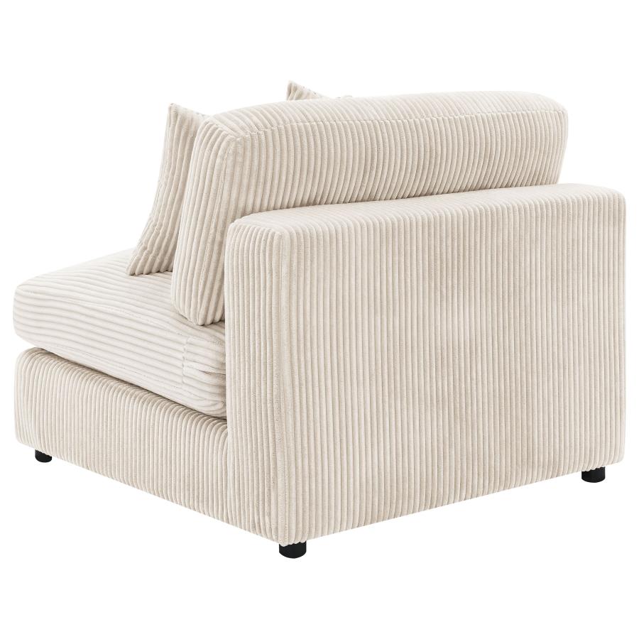 Blaine Sand Upholstered Armless Chair by Coaster at Eve Furniture