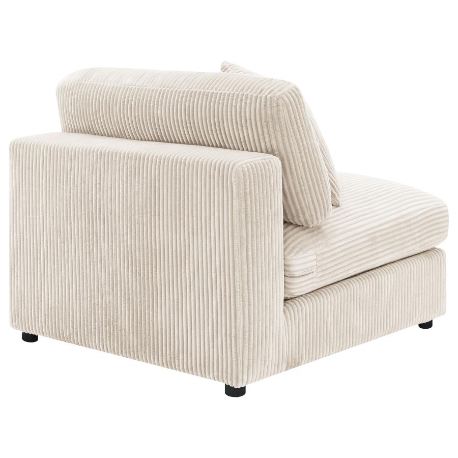 Blaine Sand Upholstered Armless Chair by Coaster at Eve Furniture