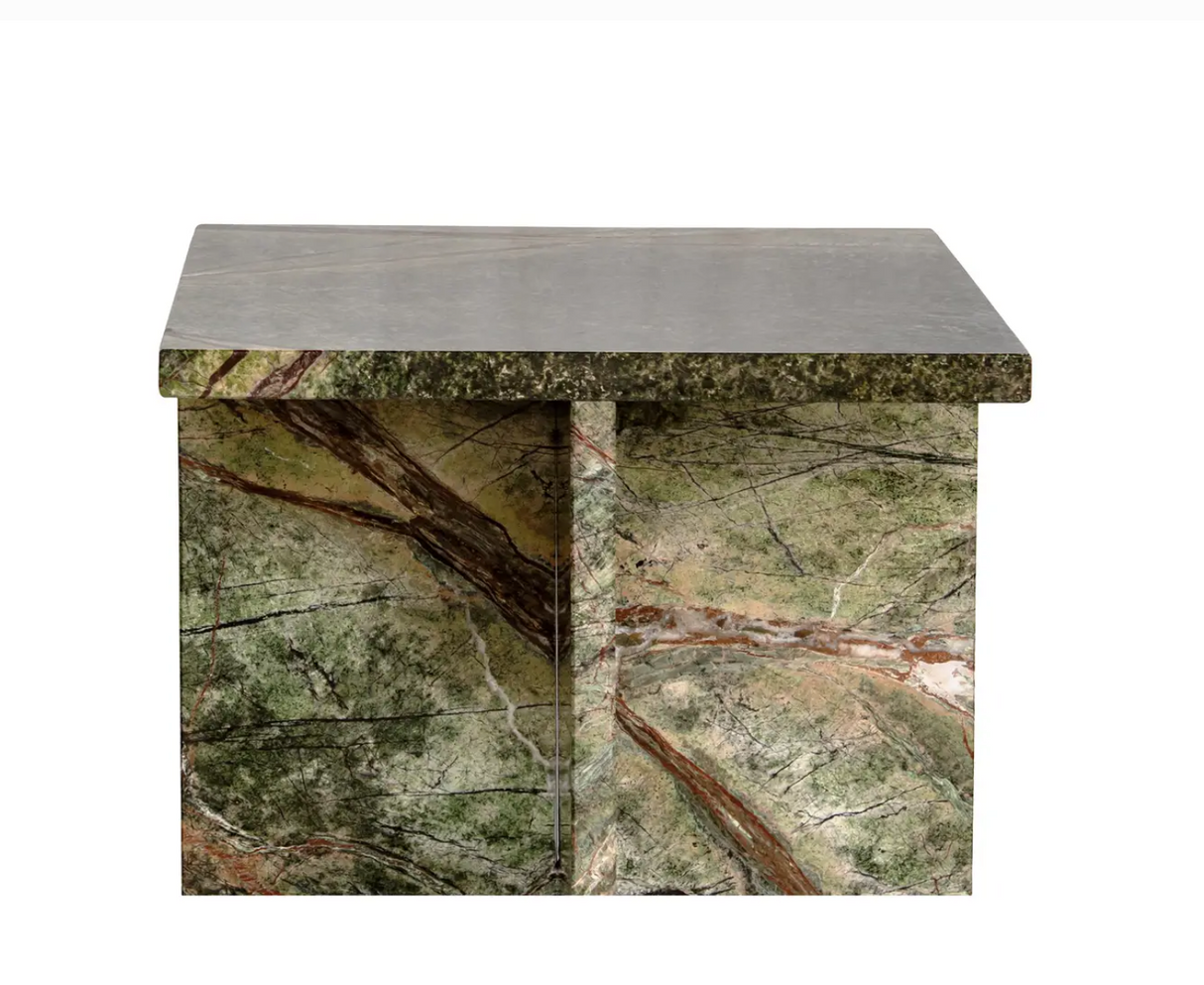Blair Accent Table Rainforest Green Marble by Moe's Home at Eve Furniture