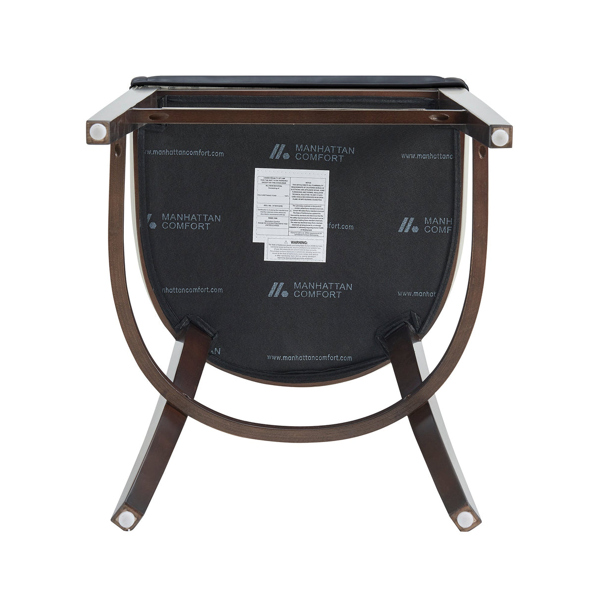Blair Barstool in Black (set of 3) by Manhattan Comfort at Eve Furniture