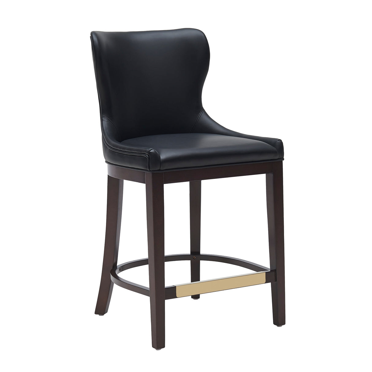 Blair Counter Stool in Black by Manhattan Comfort at Eve Furniture