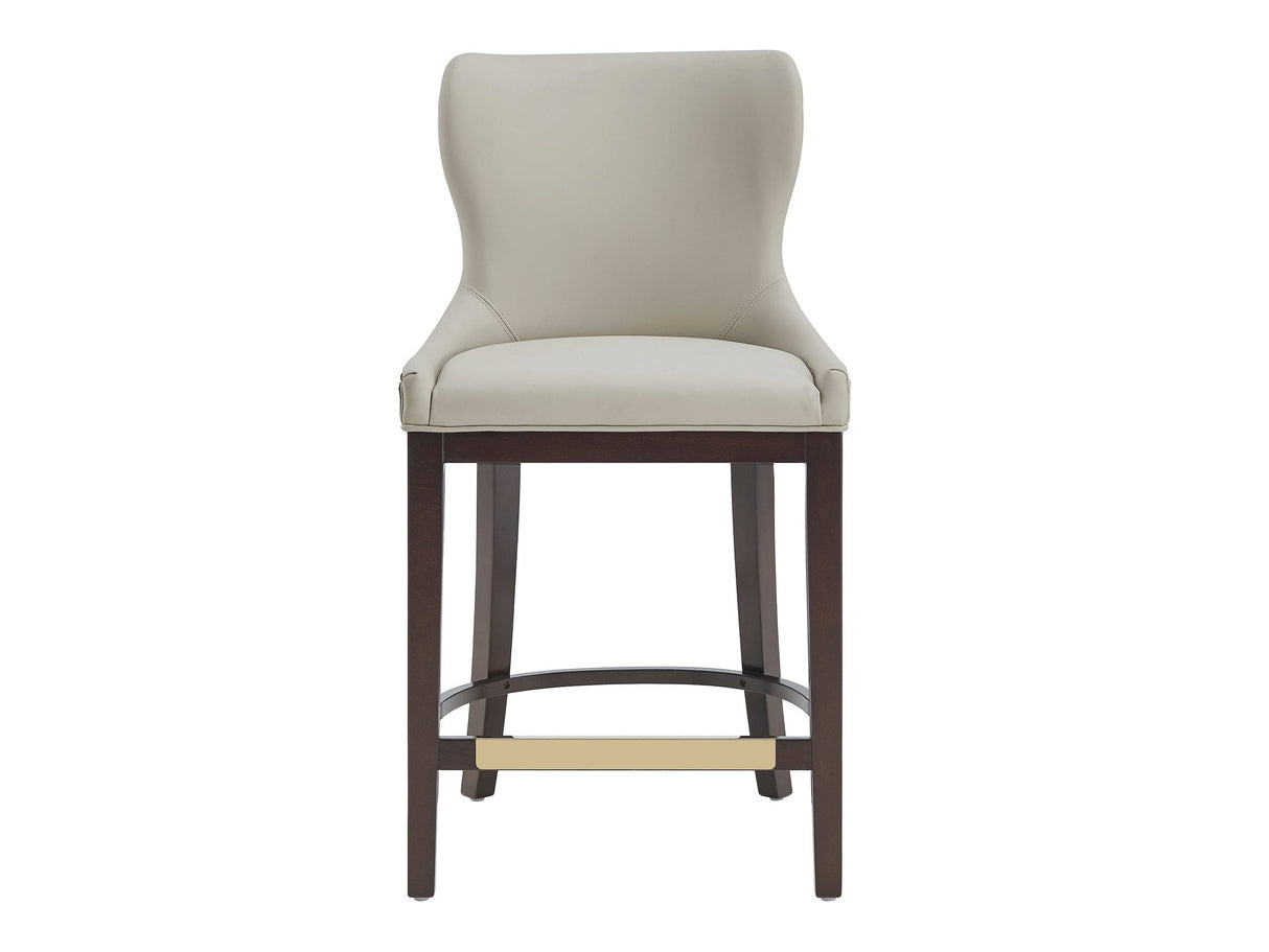 Blair Counter Stool in Stone by Manhattan Comfort at Eve Furniture