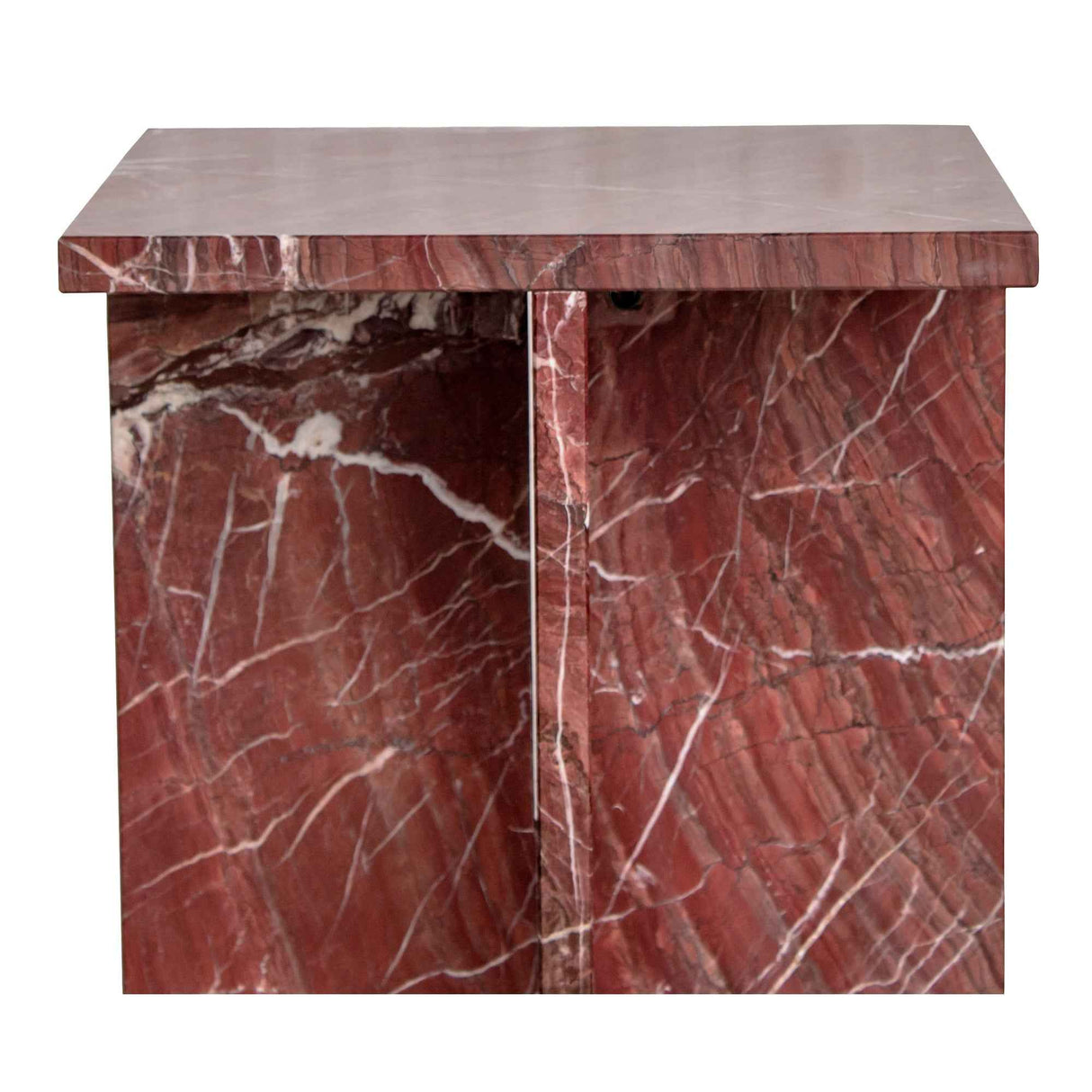 Blair Rosso Levanto Marble Accent Table