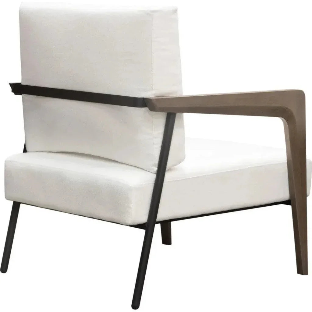 Blair White Accent Chair by Diamond Sofa at Eve Furniture