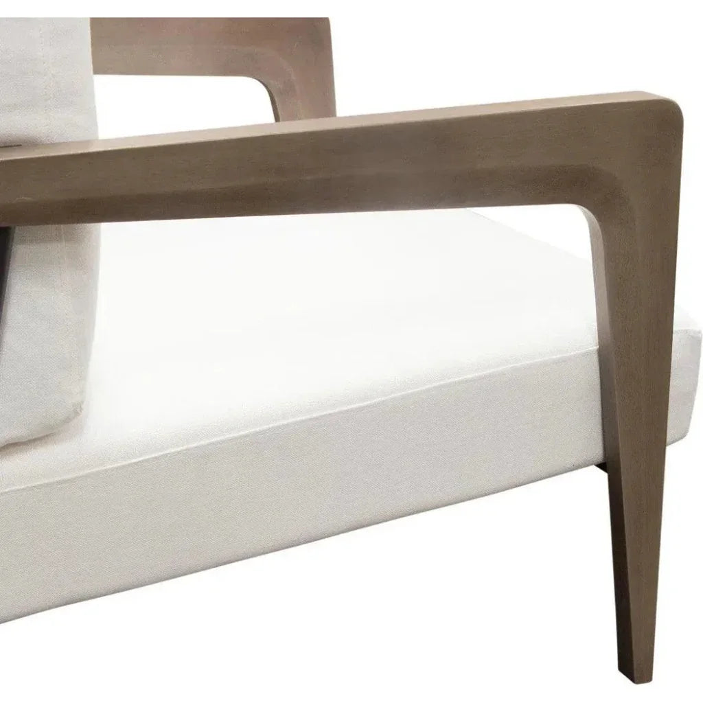 Blair White Accent Chair by Diamond Sofa at Eve Furniture