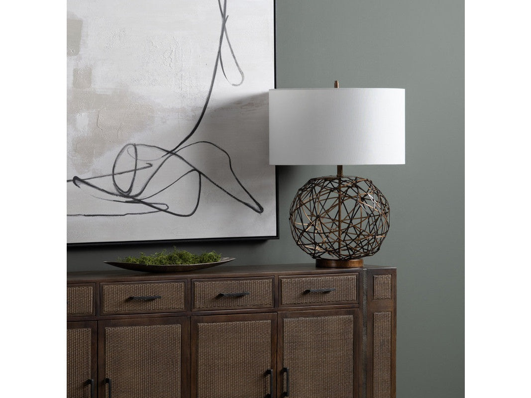 Blaise Copper/Bronze Table Lamp by Crestview at Eve Furniture