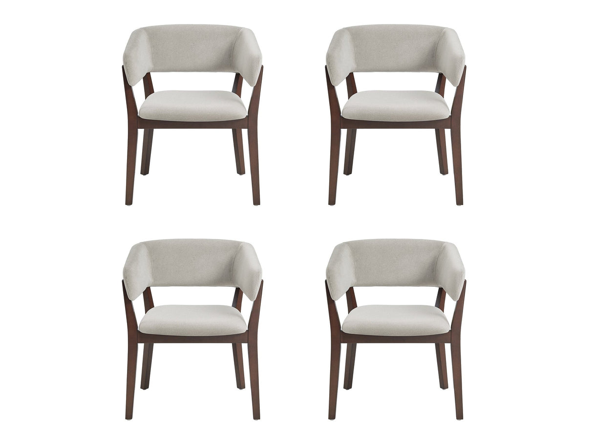 Blake Dining Armchair in Greige (set of 4) by Manhattan Comfort at Eve Furniture