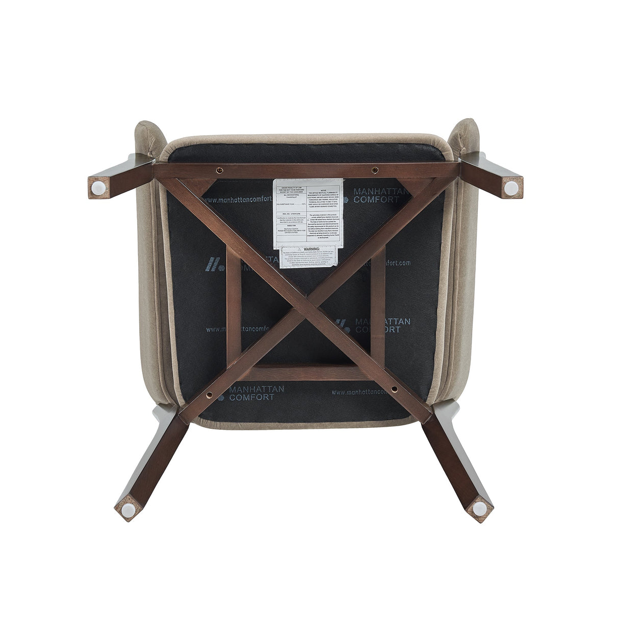 Blake Dining Armchair in Natural by Manhattan Comfort at Eve Furniture